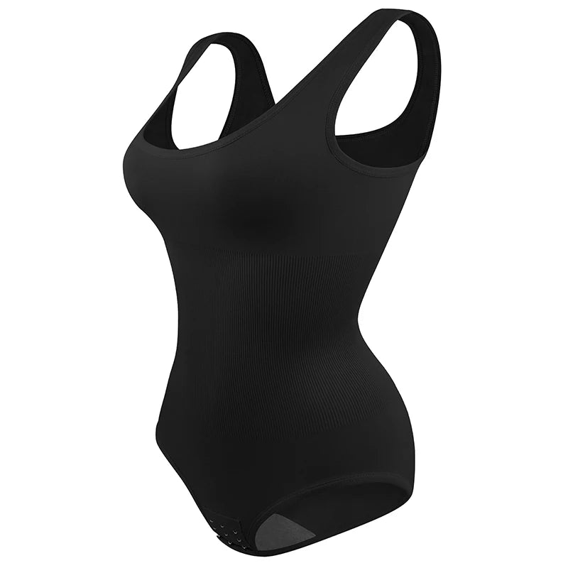 Bodysuit Women Shapewear Tummy Control Butt Lifter Body Shaper Smooth Invisible Under Dress Slimming Underwear Low Neck Jumpsuit